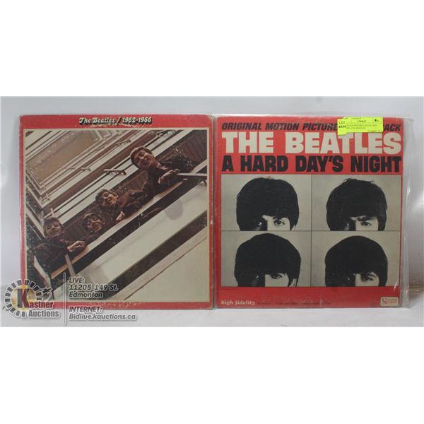 2 ESTATE RECORD COLLECTION VINYL LPS. BEATLES