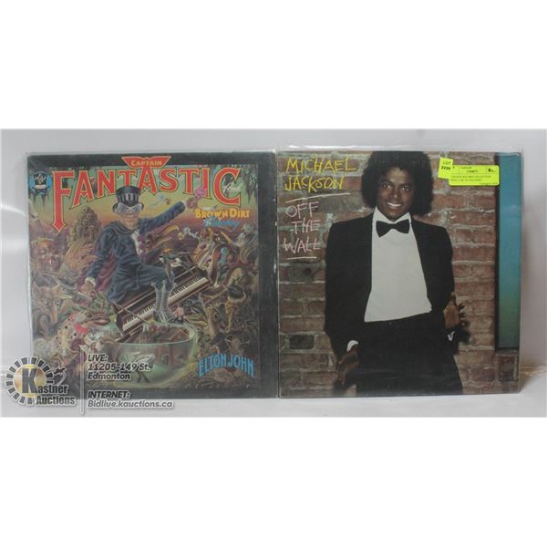 2 ESTATE RECORD COLLECTION VINYL LPS. ELTON JOHN /