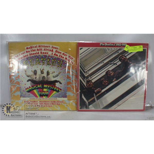 2 ESTATE RECORD COLLECTION VINYL LPS. BEATLES