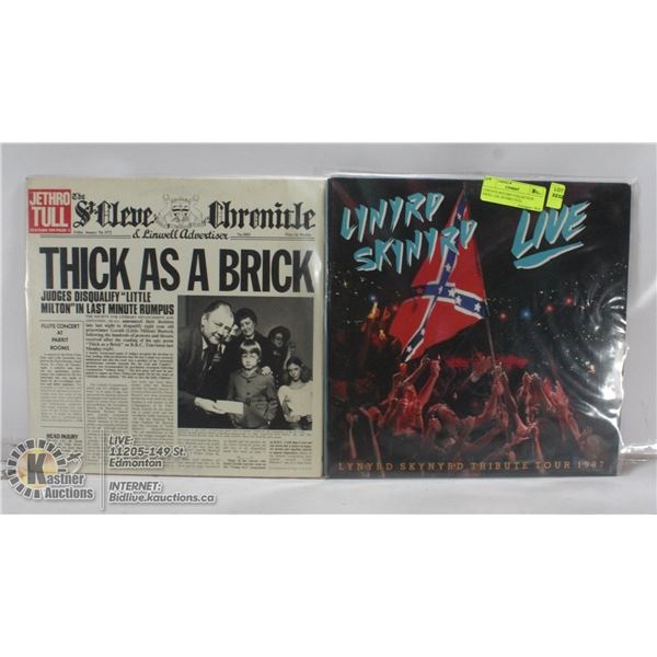 2 ESTATE RECORD COLLECTION VINYL LPS. JETHRO TULL