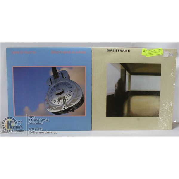 2 ESTATE RECORD COLLECTION VINYL LPS. DIRE