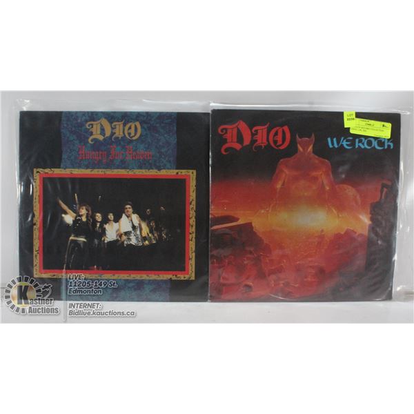 2 ESTATE RECORD COLLECTION VINYL LPS. DIO