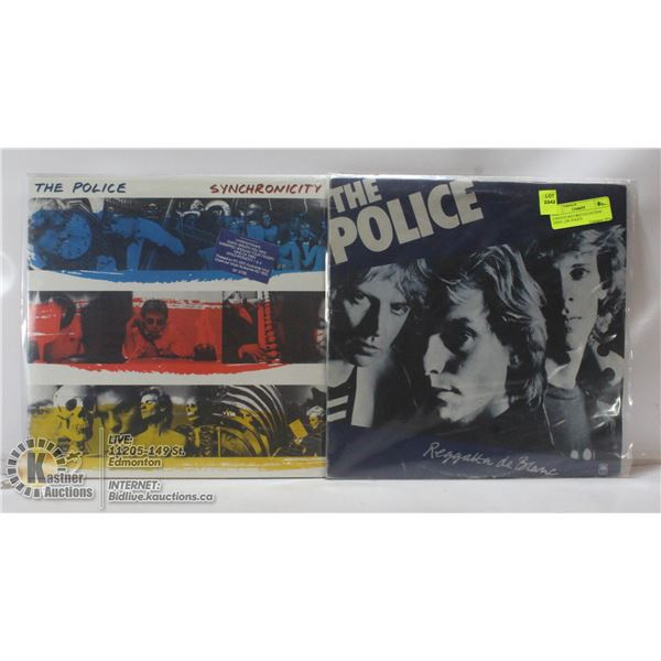 2 ESTATE RECORD COLLECTION VINYL LPS. POLICE