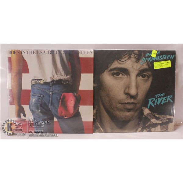 2 ESTATE RECORD COLLECTION VINYL LPS. BRUCE