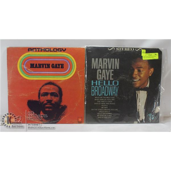 2 ESTATE RECORD COLLECTION VINYL LPS. MARVIN GAYE