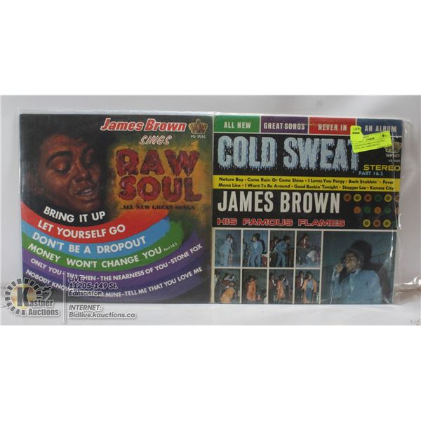 2 ESTATE RECORD COLLECTION VINYL LPS. JAMES BROWN