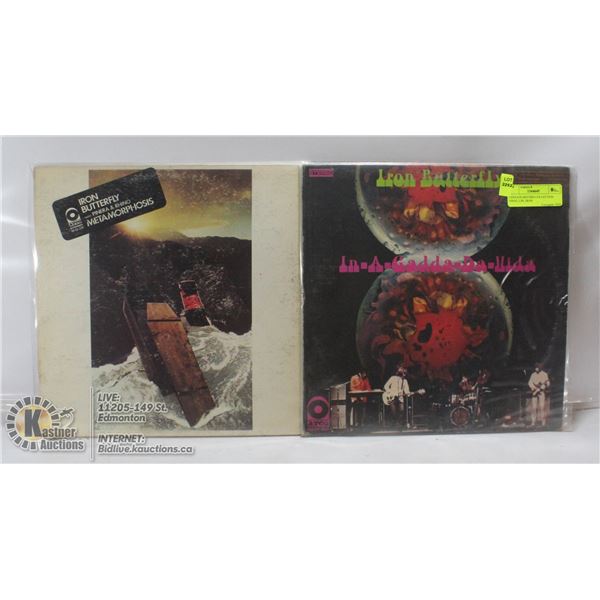 2 ESTATE RECORD COLLECTION VINYL LPS. IRON