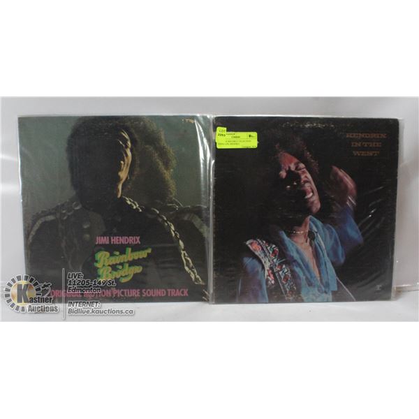 2 ESTATE RECORD COLLECTION VINYL LPS. HENDRIX