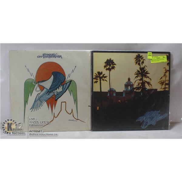 2 ESTATE RECORD COLLECTION VINYL LPS. EAGLES