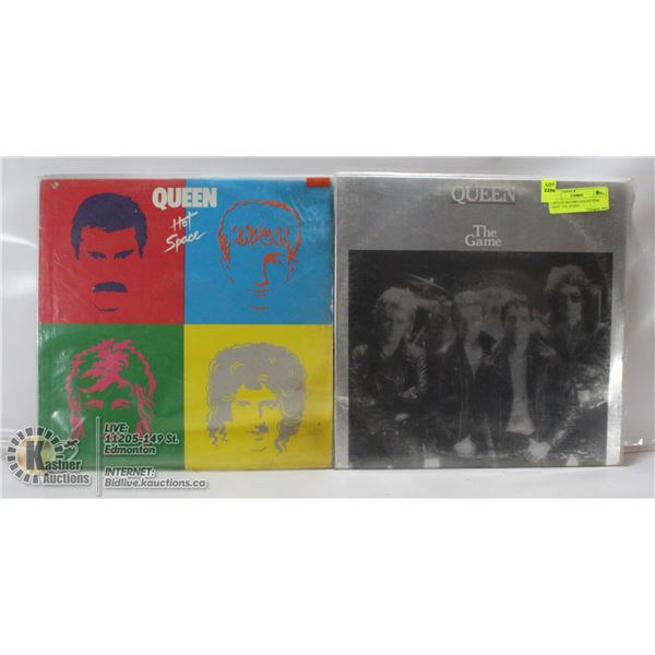 2 ESTATE RECORD COLLECTION VINYL LPS. QUEEN