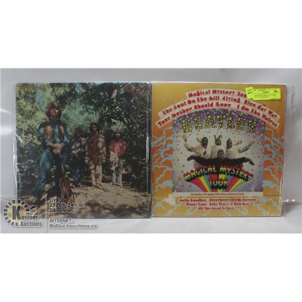 2 ESTATE RECORD COLLECTION VINYL LPS. BEATLES /