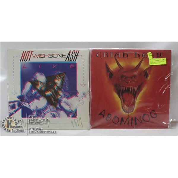 2 ESTATE RECORD COLLECTION VINYL LPS. URIAH HEEP /