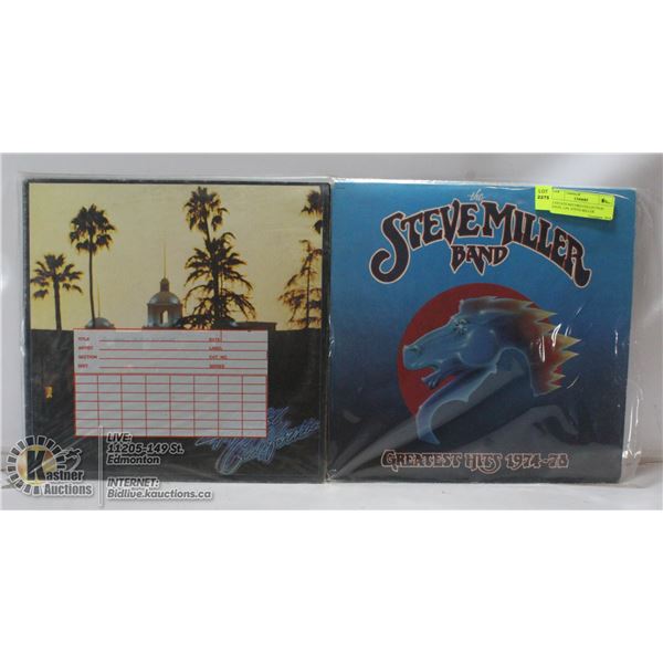 2 ESTATE RECORD COLLECTION VINYL LPS. STEVE MILLER