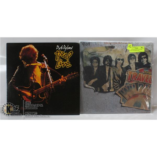 2 ESTATE RECORD COLLECTION VINYL LPS. BOB DYLAN /