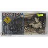 Image 1 : 2 ESTATE RECORD COLLECTION VINYL LPS. BON JOVI /