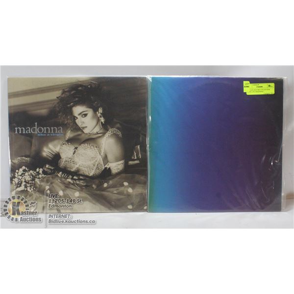 2 ESTATE RECORD COLLECTION VINYL LPS. MADONNA /
