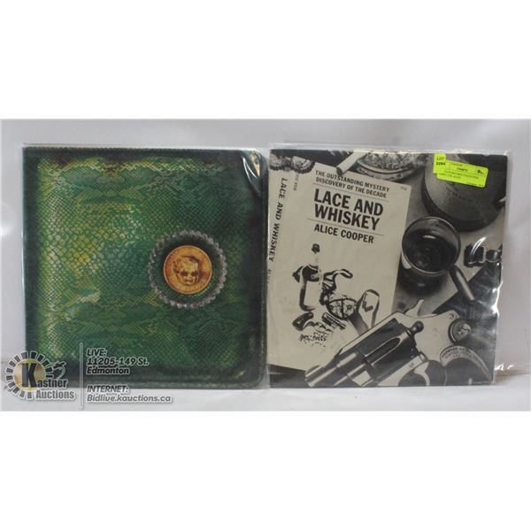 2 ESTATE RECORD COLLECTION VINYL LPS. ALICE