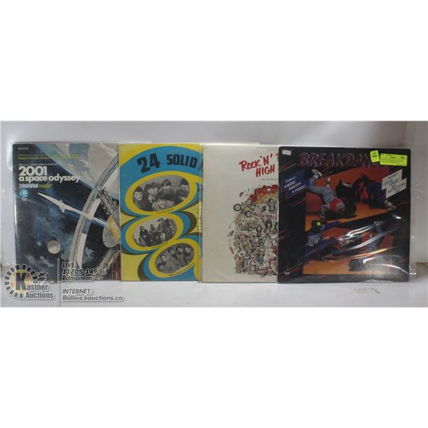 4 ESTATE RECORD COLLECTION VINYL LPS. ROCKNROLL HI