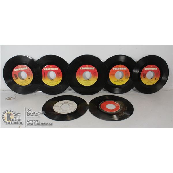 7 45 RPM JUKE BOX RECORDS 2X POLICE 2X PLATINUM