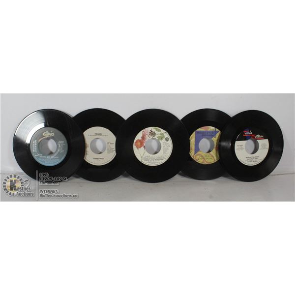 5 45 RPM JUKE BOX RECORDS 3X PRINCE, 2X MICHAEL