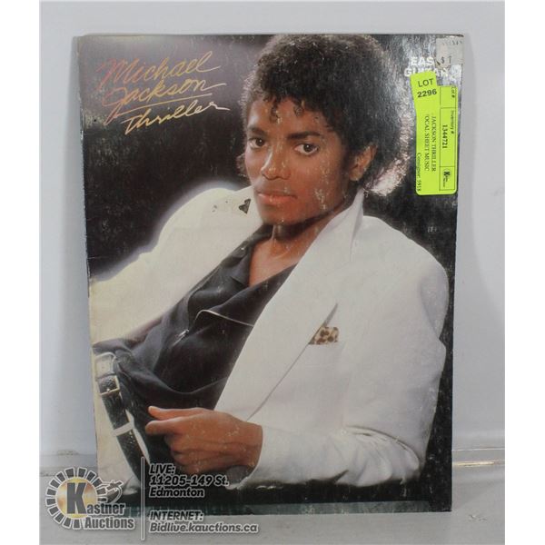 MICHAEL JACKSON THRILLER GUITAR VOCAL SHEET MUSIC