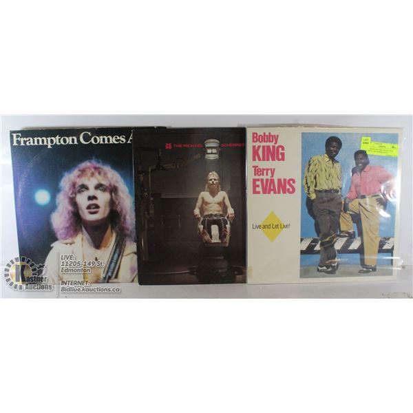 3 ESTATE RECORD COLLECTION VINYL LPS. BOBBIE KING