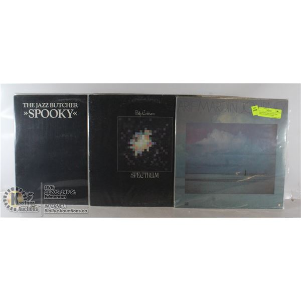 3 ESTATE RECORD COLLECTION VINYL LPS. JAZZ BUTCHER