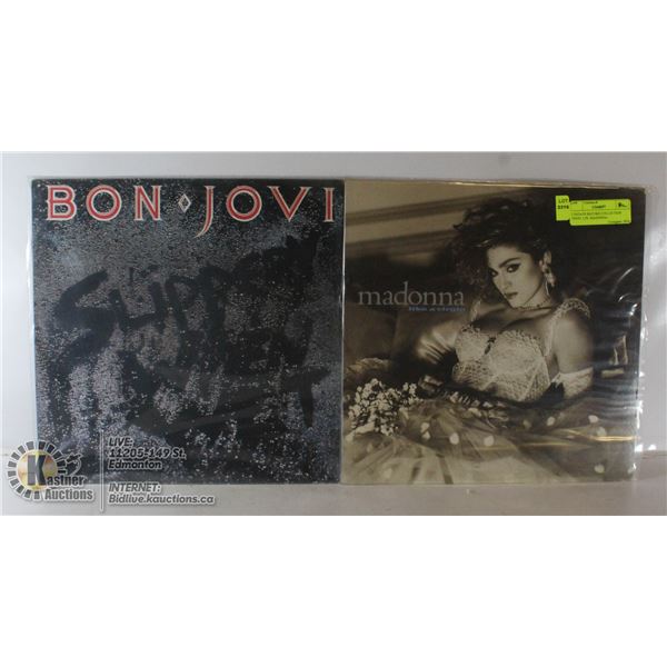 2 ESTATE RECORD COLLECTION VINYL LPS. MADONNA /
