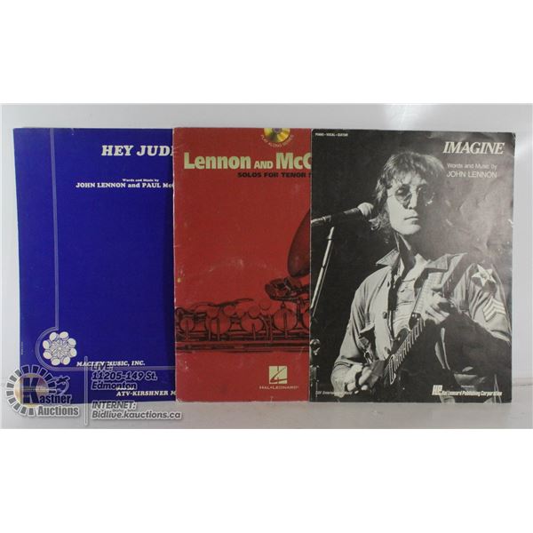 3 LENNON / MCCARTNEY PIANO VOCAL GUITAR SONG