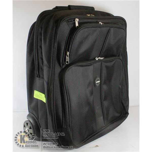 LAPTOP/OFFICE CARRY BAG ON WHEELS WITH RETRACTABLE