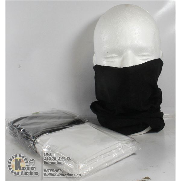 SUPER SOFT BANDANNA FACE MASKS 5 BLACK AND 5 WHITE