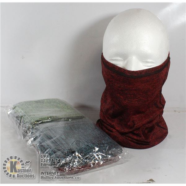 SUPER SOFT BANDANA FACE MASKS: 2 GREEN, 2 BLUE, 2