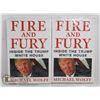 Image 1 : 2 - FIRE AND FURY: INSIDE THE TRUMP WHITE HOUSE