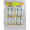 Image 1 : 4 PACK OF REPLACEMENT HEADS FOR ORAL B ELECTRIC