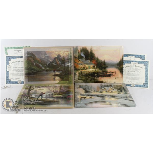 LOT OF 4 DECORATIVE PLATES