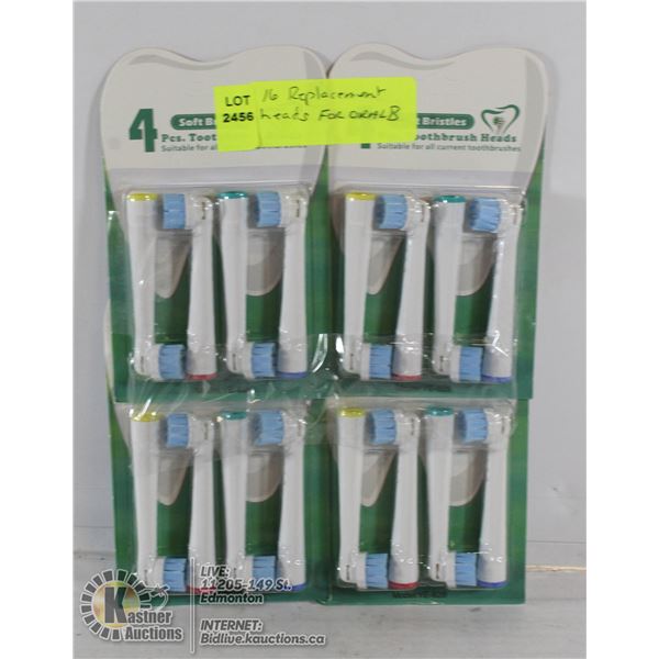 16 REPLACEMENT HEADS FOR ORAL B