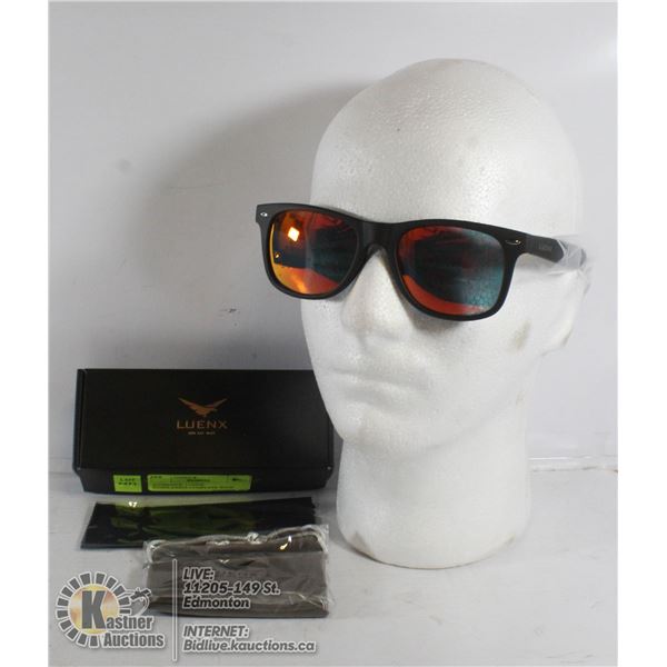 AUTHENTIC LUENX SUNGLASSES-COMPLETE WITH CARRY