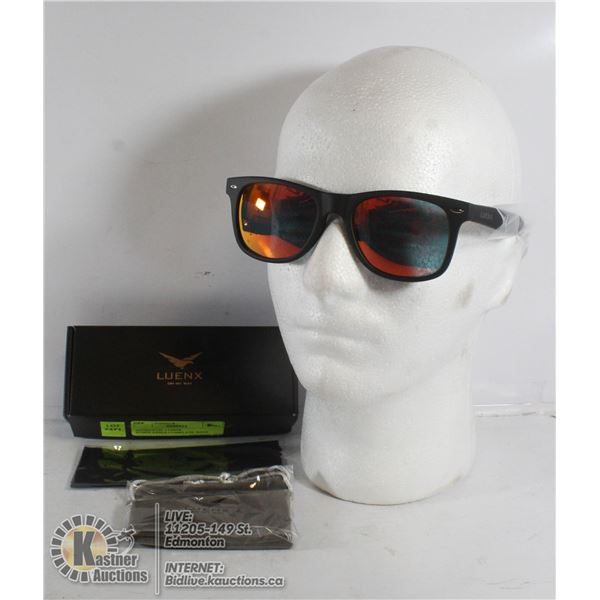 AUTHENTIC LUENX SUNGLASSES-COMPLETE WITH CARRY