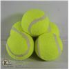Image 1 : 5 PACK OF LARGE TENNIS BALLS FOR DOGS