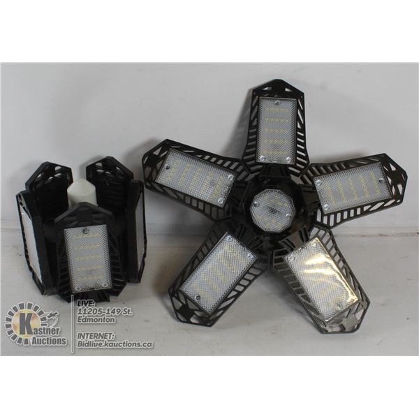 LOT OF 2 LED GARAGE LIGHTS