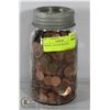 Image 1 : PENNIES- VINTAGE SEALER JAR LOT