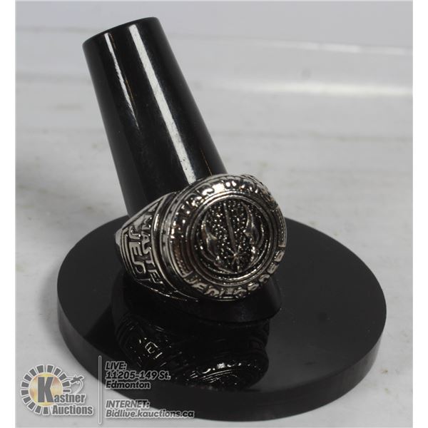 SILVER PLATED STAR WARS : JEDI ORDER MENS RING