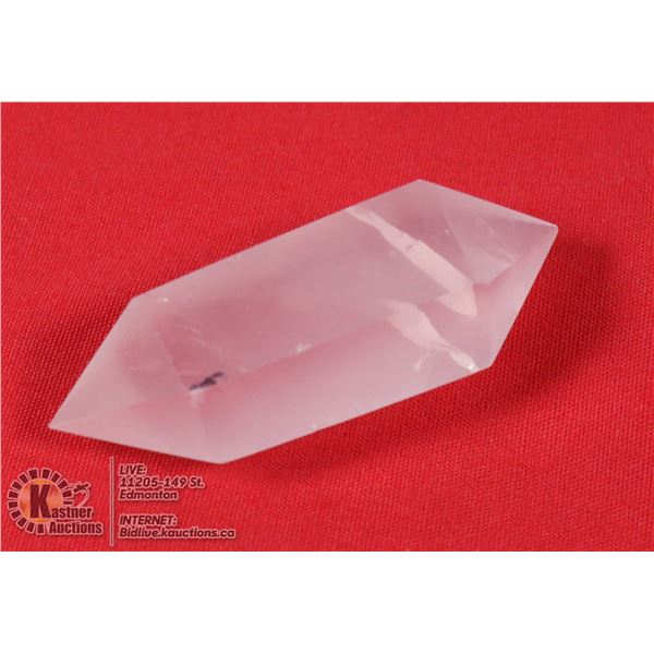 #331- NATURAL PINK ROSE QUARTZ 2 POINT
