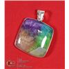Image 1 : #191 RAINBOW SOLAR QUARTZ PENDANT