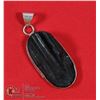 Image 1 : #163- NATURAL BLACK TOURMALINE PENDANT (RAW)