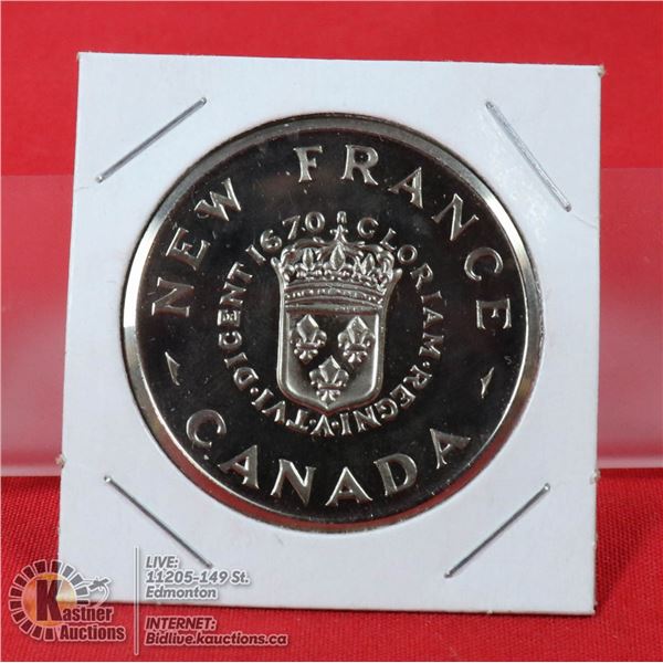 1670-1970 NEW FRANCE HIGH RELIEF MEDAL