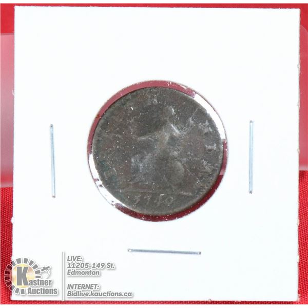 1794 GREAT BRITAIN COPPER FARTHING