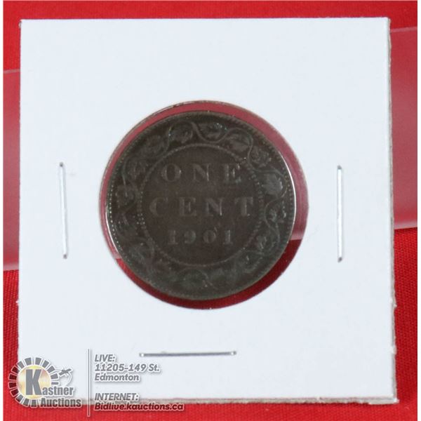 1901 VICTORIAN CANADA LARGE CENT