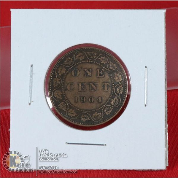 1904 EDWARDIAN CANADA LARGE CENT