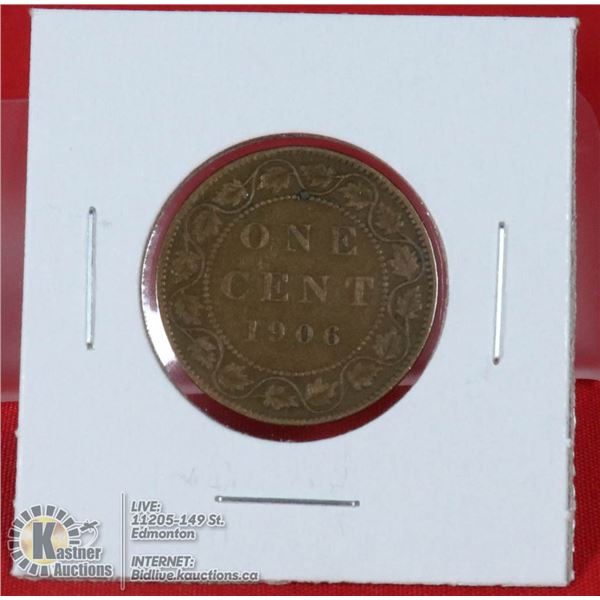 1906 EDWARDIAN CANADA LARGE CENT